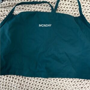 Teal 'Monday' Crop Top